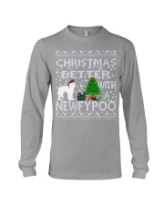 Christmas Is Better With A Newfypoo Long Sleeve Tee thumbnail