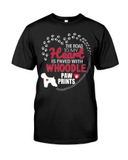 My Heart Paved With Whoodle Paw Prints Classic T-Shirt front