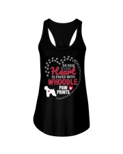 My Heart Paved With Whoodle Paw Prints Ladies Flowy Tank thumbnail