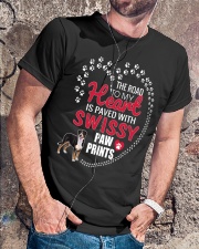 My Heart Paved With Swissy Paw Prints Classic T-Shirt lifestyle-mens-crewneck-front-4