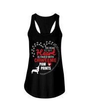 My Heart Paved With Chiweenie Paw Prints Ladies Flowy Tank thumbnail