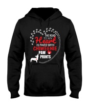 My Heart Paved With Chiweenie Paw Prints Hooded Sweatshirt thumbnail