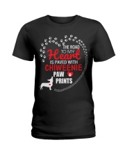 My Heart Paved With Chiweenie Paw Prints Ladies T-Shirt thumbnail