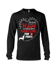 My Heart Paved With Chiweenie Paw Prints Long Sleeve Tee thumbnail