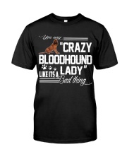 CRAZY BLOODHOUND LADY Classic T-Shirt thumbnail