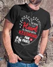 My Heart Paved With Keeshond Paw Prints Classic T-Shirt lifestyle-mens-crewneck-front-4