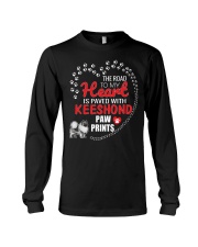My Heart Paved With Keeshond Paw Prints Long Sleeve Tee thumbnail