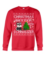 Christmas Is Better With A Schnauzer Crewneck Sweatshirt front