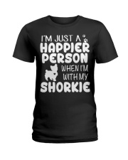 Happier Person Shorkie Ladies T-Shirt tile