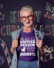 Happier Person Shorkie Ladies T-Shirt lifestyle-holiday-crewneck-front-3