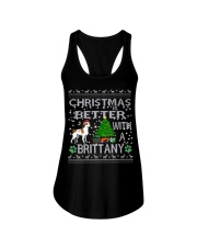 Christmas Is Better With A Brittany Ladies Flowy Tank thumbnail