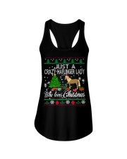 Crazy Haflinger Lady Who Loves Christmas Ladies Flowy Tank thumbnail