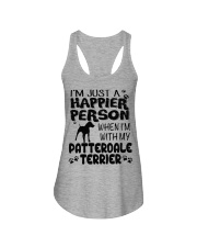 Patterdale Terrier Happier Person Ladies Flowy Tank thumbnail