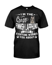Crazy Finnish Lapphund Lady Classic T-Shirt thumbnail