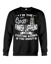 Crazy Finnish Lapphund Lady Crewneck Sweatshirt thumbnail