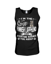 Crazy Finnish Lapphund Lady Unisex Tank thumbnail