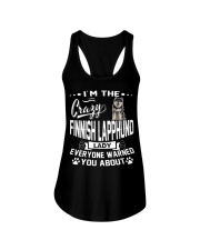 Crazy Finnish Lapphund Lady Ladies Flowy Tank thumbnail
