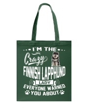 Crazy Finnish Lapphund Lady Tote Bag thumbnail