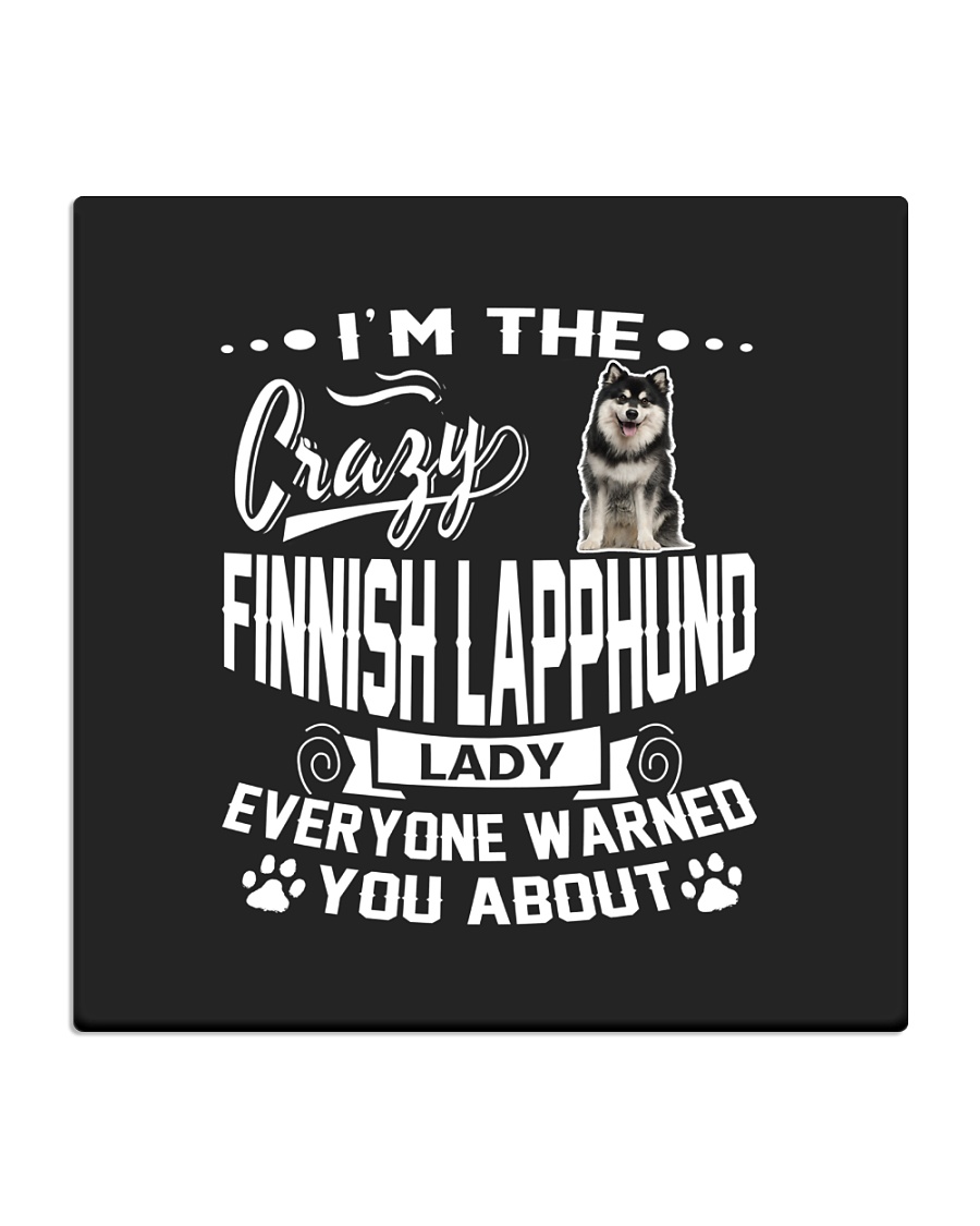 Crazy Finnish Lapphund Lady Square Coaster