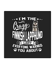 Crazy Finnish Lapphund Lady Square Coaster front