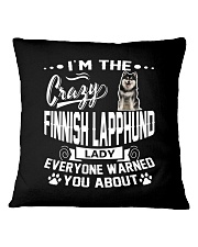 Crazy Finnish Lapphund Lady Square Pillowcase thumbnail