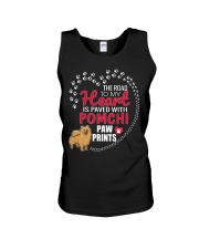 My Heart Paved With Pomchi Paw Prints Unisex Tank thumbnail