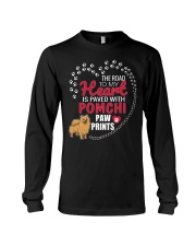My Heart Paved With Pomchi Paw Prints Long Sleeve Tee thumbnail