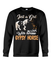 JUST A GIRL IN LOVE WITH HER GYPSY HORSE Crewneck Sweatshirt thumbnail