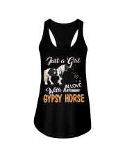JUST A GIRL IN LOVE WITH HER GYPSY HORSE Ladies Flowy Tank thumbnail