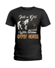 JUST A GIRL IN LOVE WITH HER GYPSY HORSE Ladies T-Shirt front