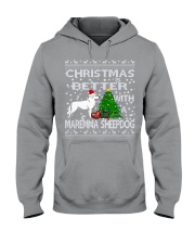 Christmas Is Better WIth A Maremma Hooded Sweatshirt thumbnail