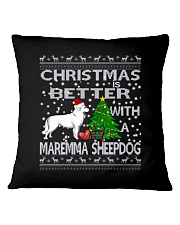 Christmas Is Better WIth A Maremma Square Pillowcase thumbnail