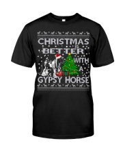 Christmas Is Better WIth A Gypsy Horse Classic T-Shirt thumbnail