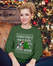Christmas Is Better WIth A Gypsy Horse Crewneck Sweatshirt lifestyle-holiday-sweater-front-2
