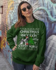 Christmas Is Better WIth A Gypsy Horse Crewneck Sweatshirt lifestyle-unisex-sweatshirt-front-3