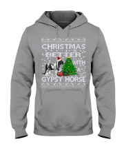 Christmas Is Better WIth A Gypsy Horse Hooded Sweatshirt thumbnail