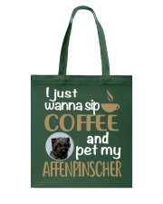 Sip Coffee With My Affenpinscher Tote Bag thumbnail