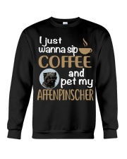 Sip Coffee With My Affenpinscher Crewneck Sweatshirt thumbnail