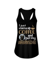 Sip Coffee With My Affenpinscher Ladies Flowy Tank thumbnail