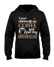 Sip Coffee With My Affenpinscher Hooded Sweatshirt thumbnail