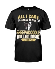 All I Care About Is My Sheepadoodle Classic T-Shirt front