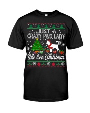 Crazy Portuguese Water PWD Lady And Christmas Classic T-Shirt thumbnail