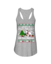 Crazy Portuguese Water PWD Lady And Christmas Ladies Flowy Tank thumbnail