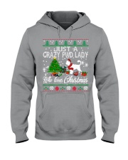 Crazy Portuguese Water PWD Lady And Christmas Hooded Sweatshirt tile