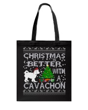 Christmas Is Better With A Cavachon Tote Bag thumbnail