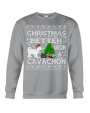 Christmas Is Better With A Cavachon Crewneck Sweatshirt tile