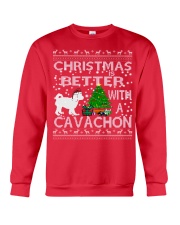Christmas Is Better With A Cavachon Crewneck Sweatshirt front