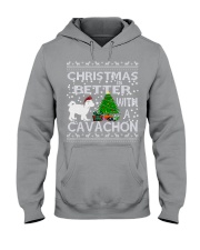 Christmas Is Better With A Cavachon Hooded Sweatshirt thumbnail