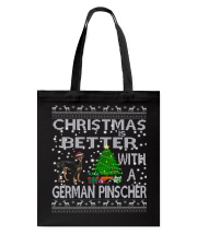 Christmas Is Better With A German Pinscher Tote Bag thumbnail
