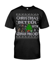 Christmas Is Better With A German Pinscher Classic T-Shirt thumbnail